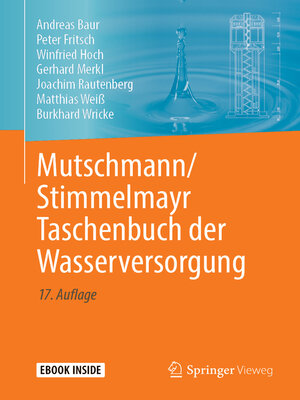 cover image of Mutschmann/Stimmelmayr Taschenbuch der Wasserversorgung